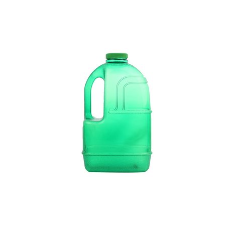 H8O 1 gal Square Water Bottle with 48 mm Cap Green PG1GJH48Green
